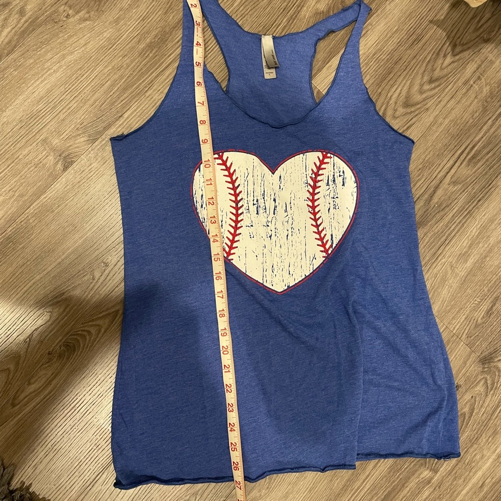Blue Next Level Tri-Blend Racerback Tank - Large - Picture 6 of 6